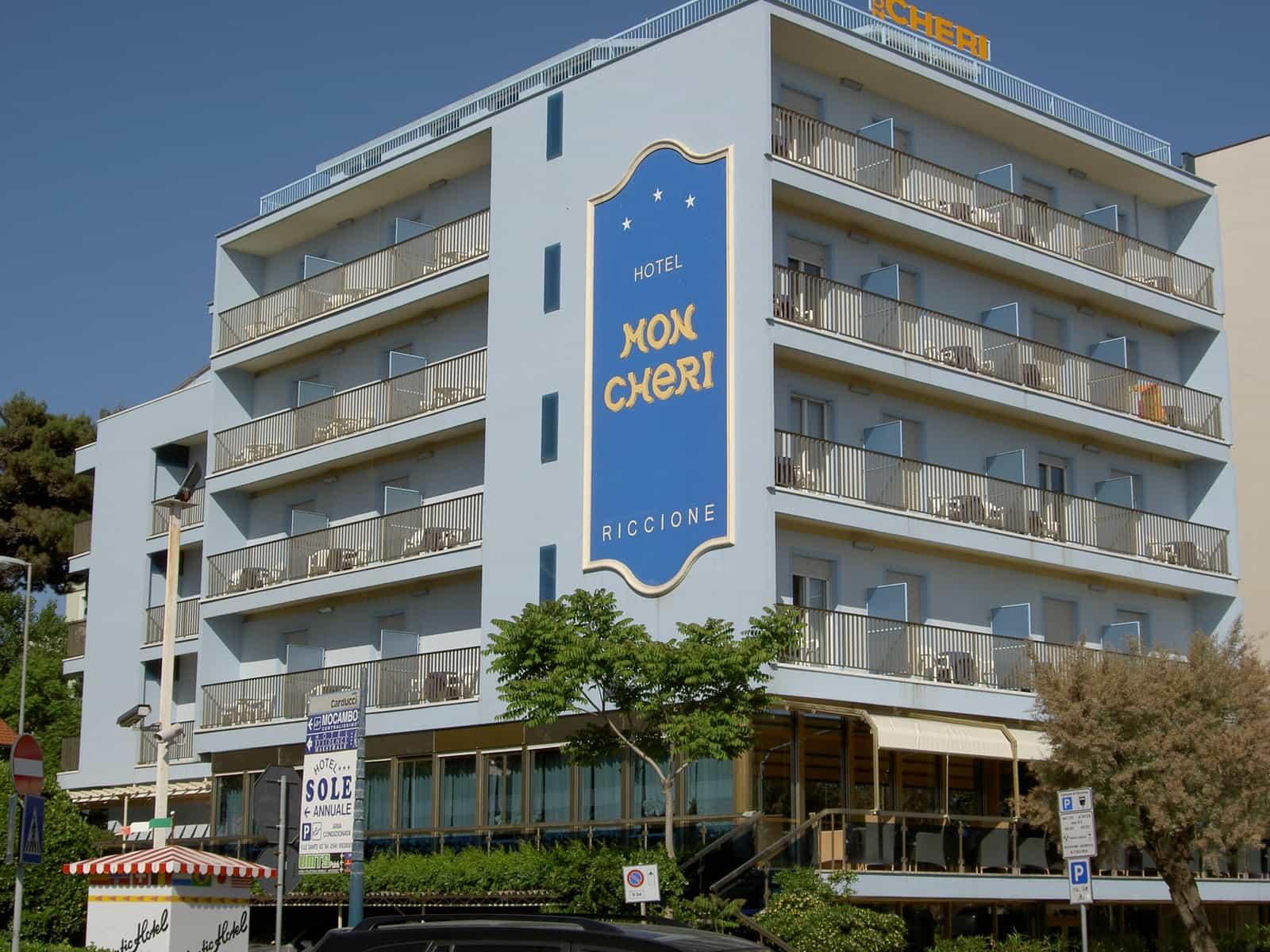 Hotel Mon Cheri Riccione Exterior foto